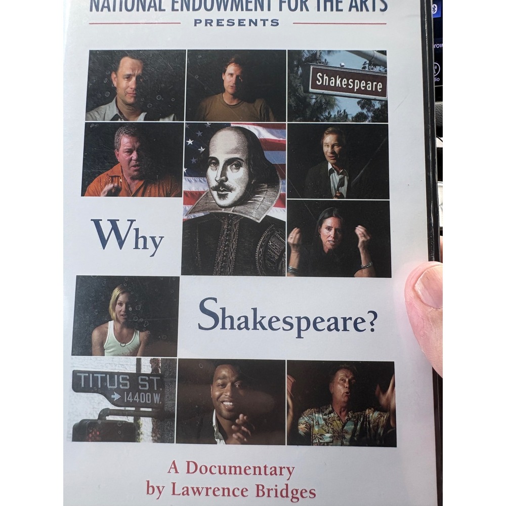 Why Shakespeare? DVD Documentary Lawrence Bridges Tom Hanks William Shatner NEA